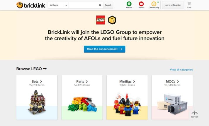 The LEGO® Group acquires BrickLink, the world’s largest online LEGO® fan community and marketplace to strengthen ties with adult fans